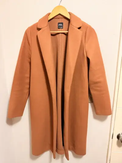 Abrigo marrón Zara mujer - miniatura 1