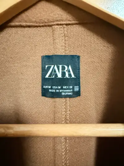 Abrigo marrón Zara mujer - miniatura 3