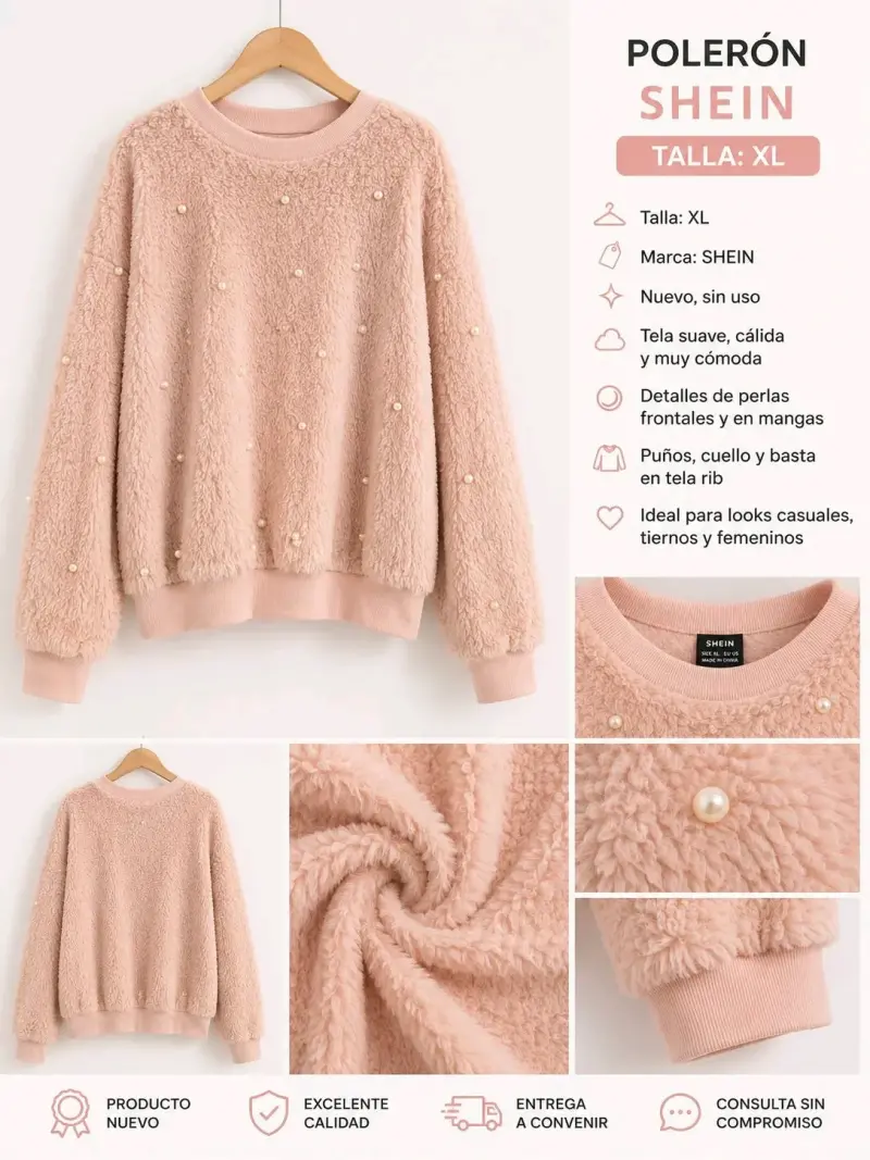 Polerón rosa 90's Baby SHEIN - 2