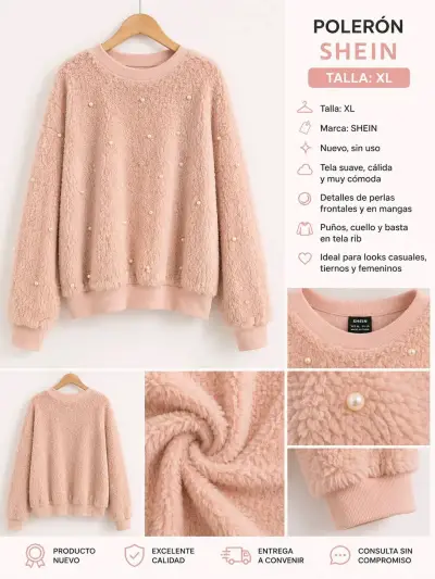 Polerón rosa 90's Baby SHEIN - miniatura 2