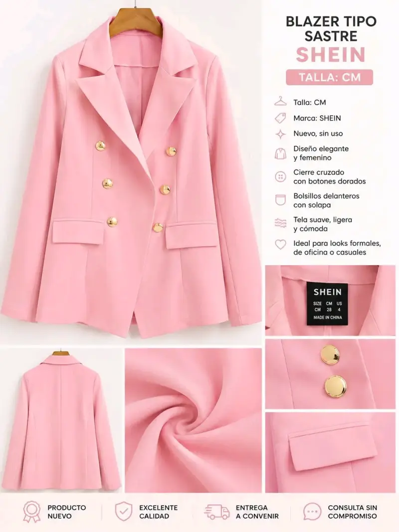 Polerón rosa 90's Baby SHEIN - 3