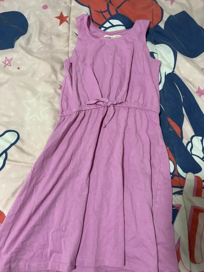 Vestido morado casual - 1