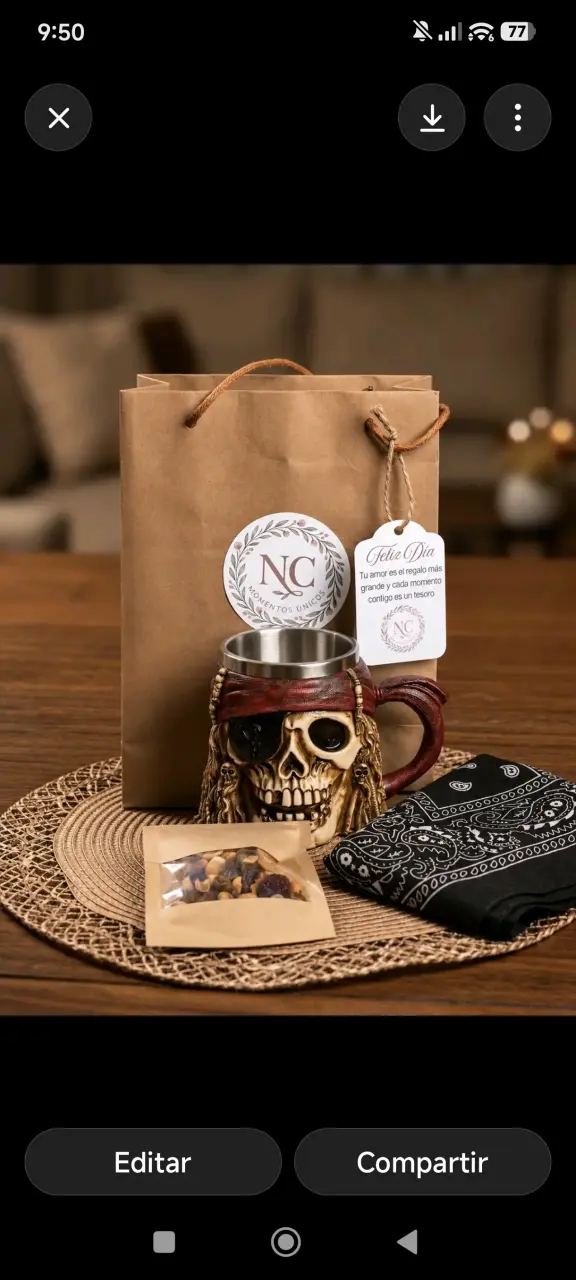 Mug pirata con regalo temático