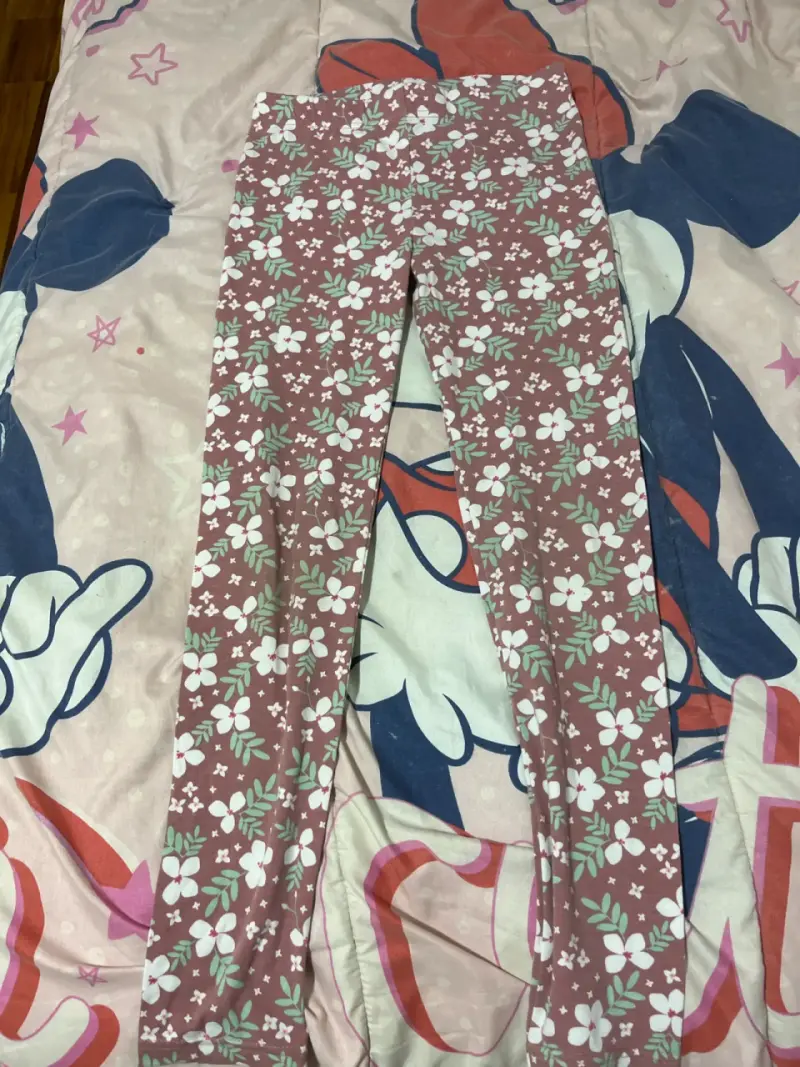 Leggings florales rosados - 1