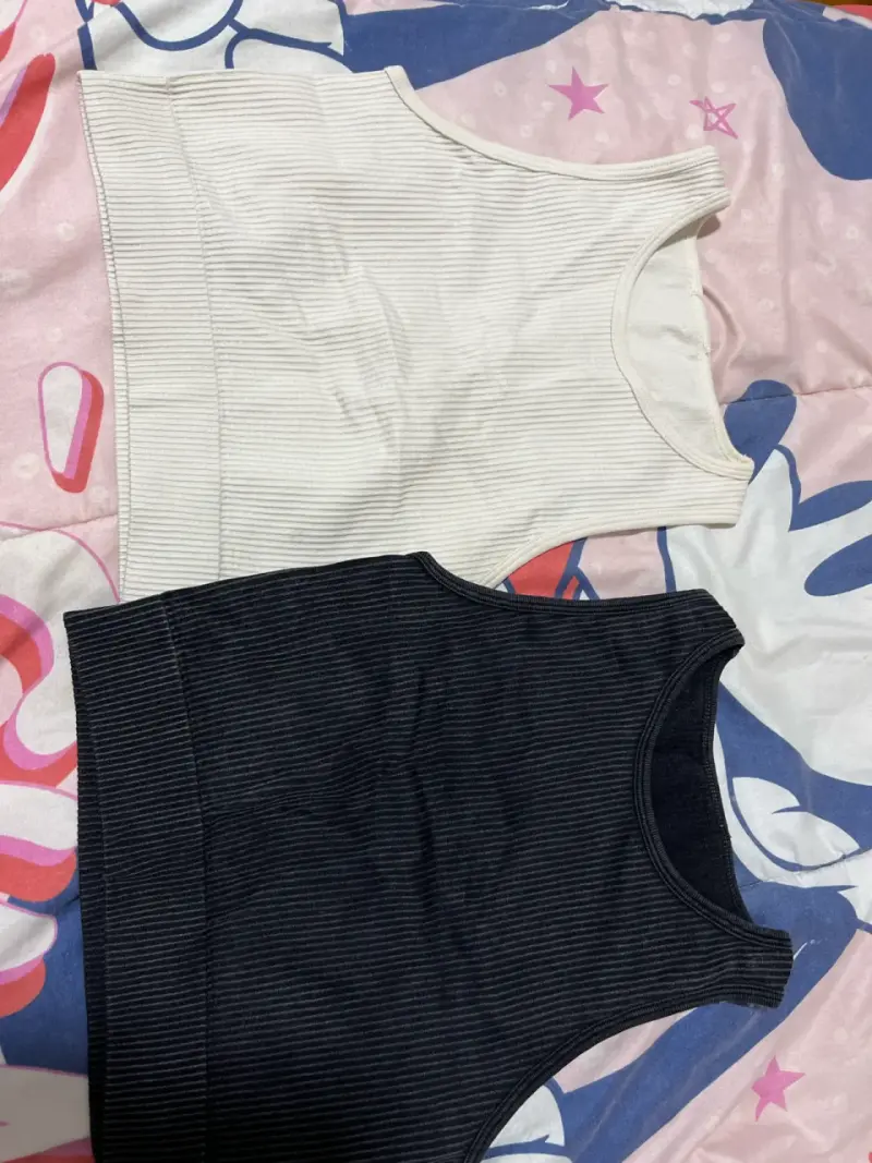Pack de dos tops de canalé