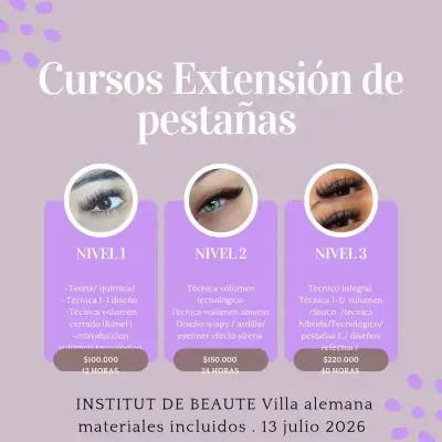 Cursos de extensión de pestañas - miniatura 1
