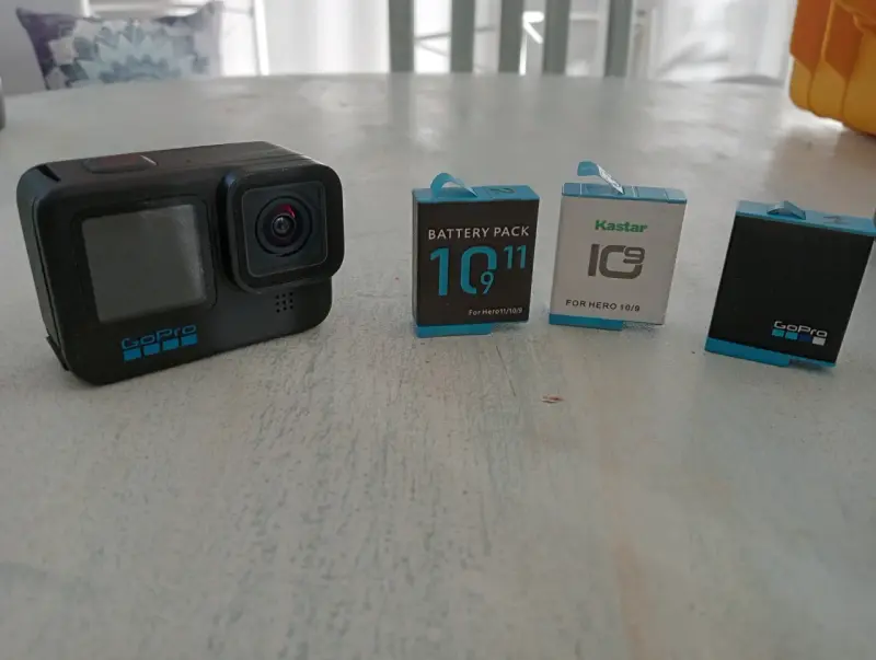 Cámara GoPro Hero 10 para repuesto con 3 baterías