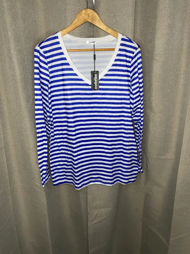 Polera rayada mujer - 1