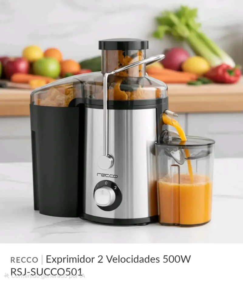 Extractor de jugo Recco 500W - 2