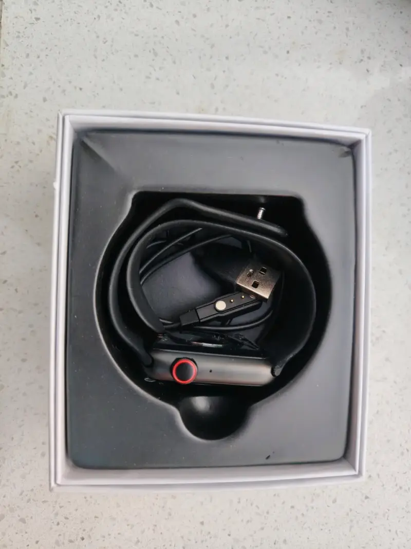Smartwatch negro con caja - 3