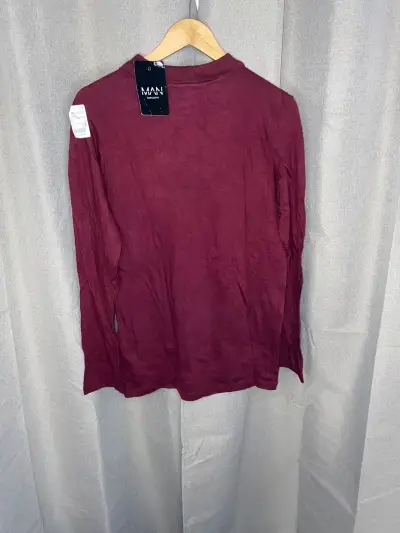 Polera burdeo manga larga - miniatura 2