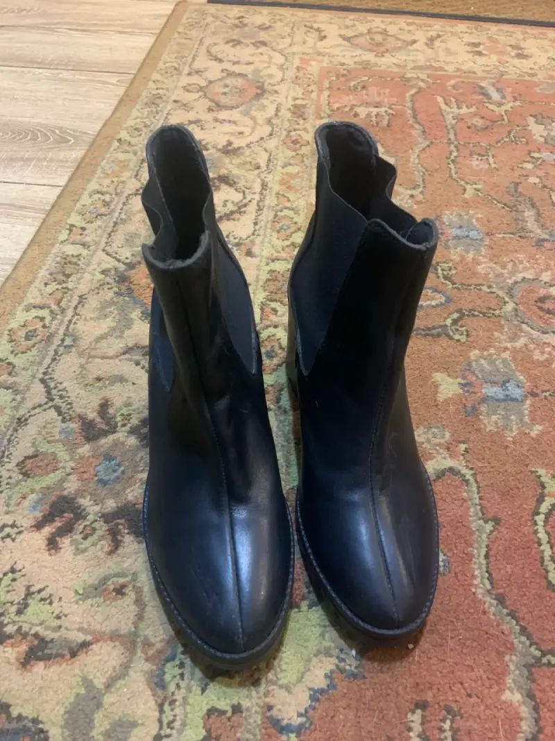 Botines negros de cuero ESPRIT - 1
