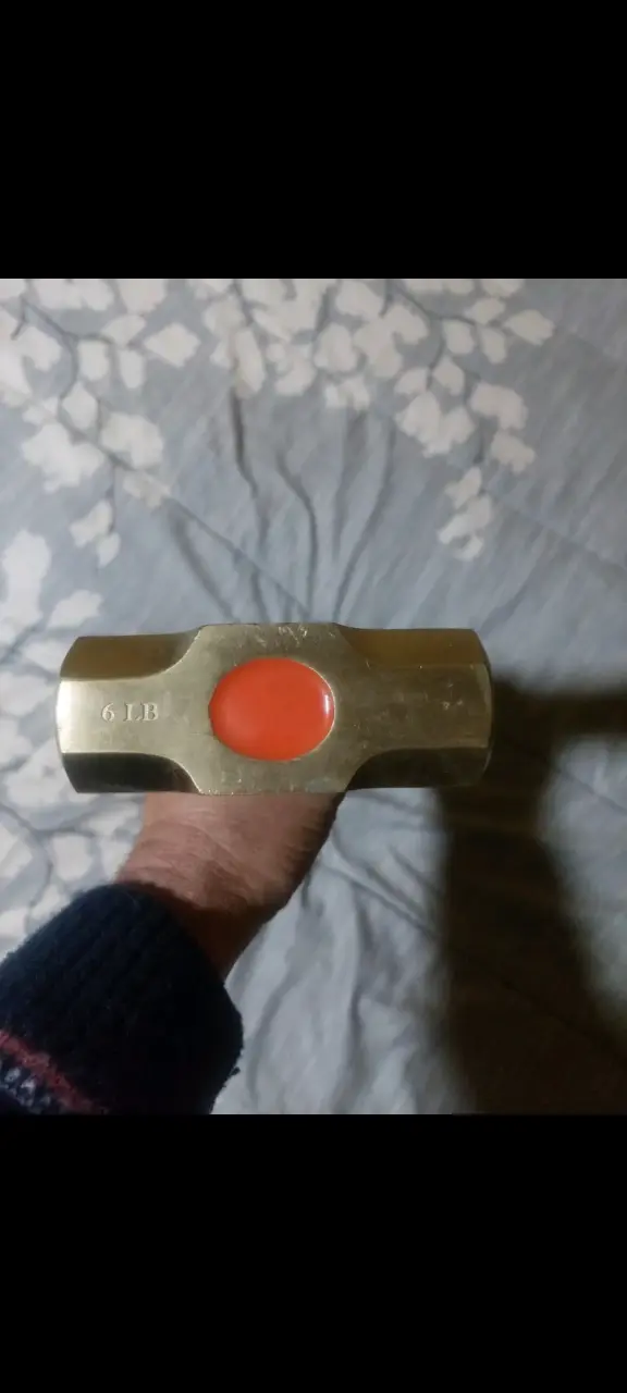 Mazo de bronce 6 libras. - 3