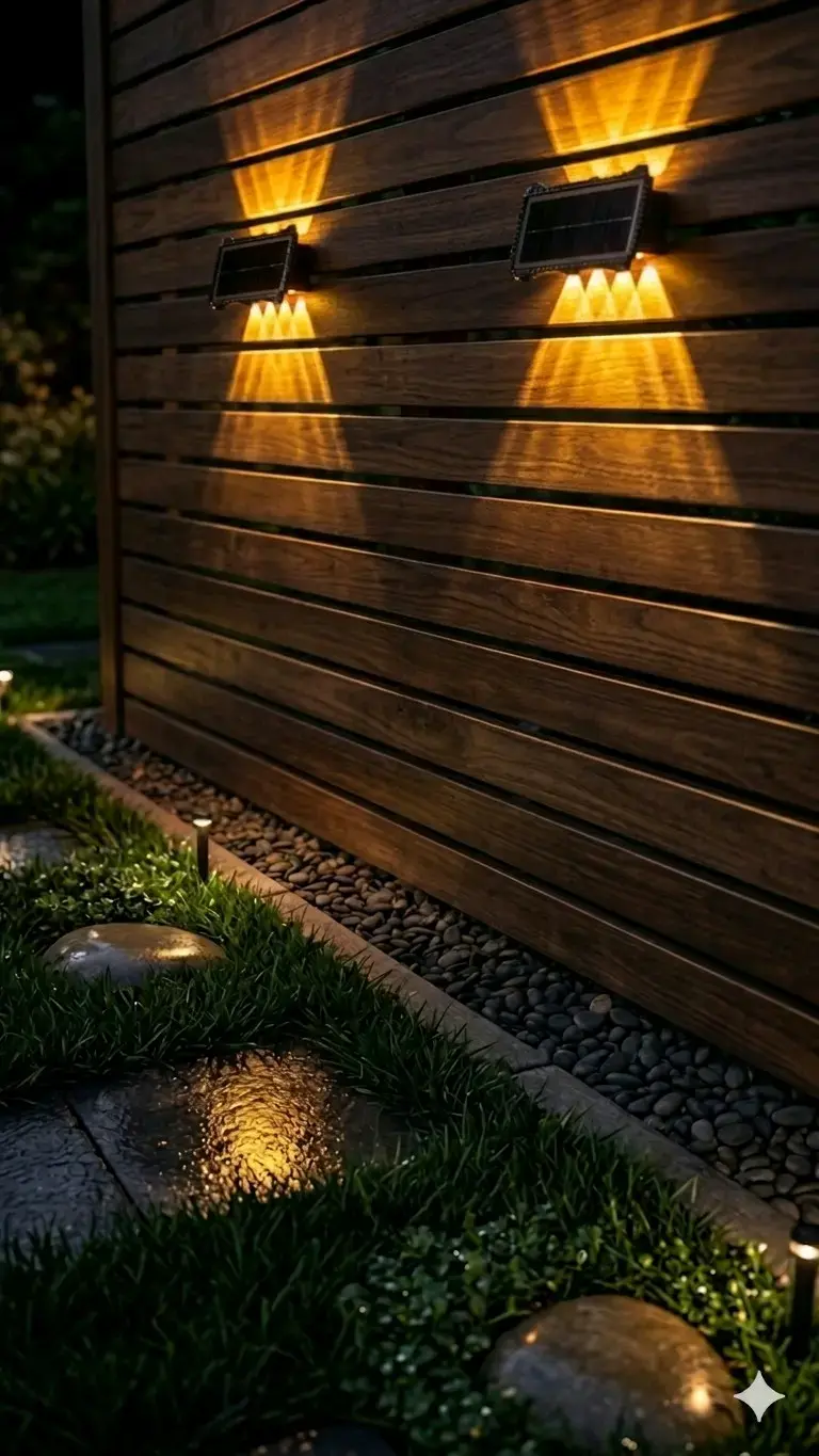 Luces solares para exteriores aplique - 2