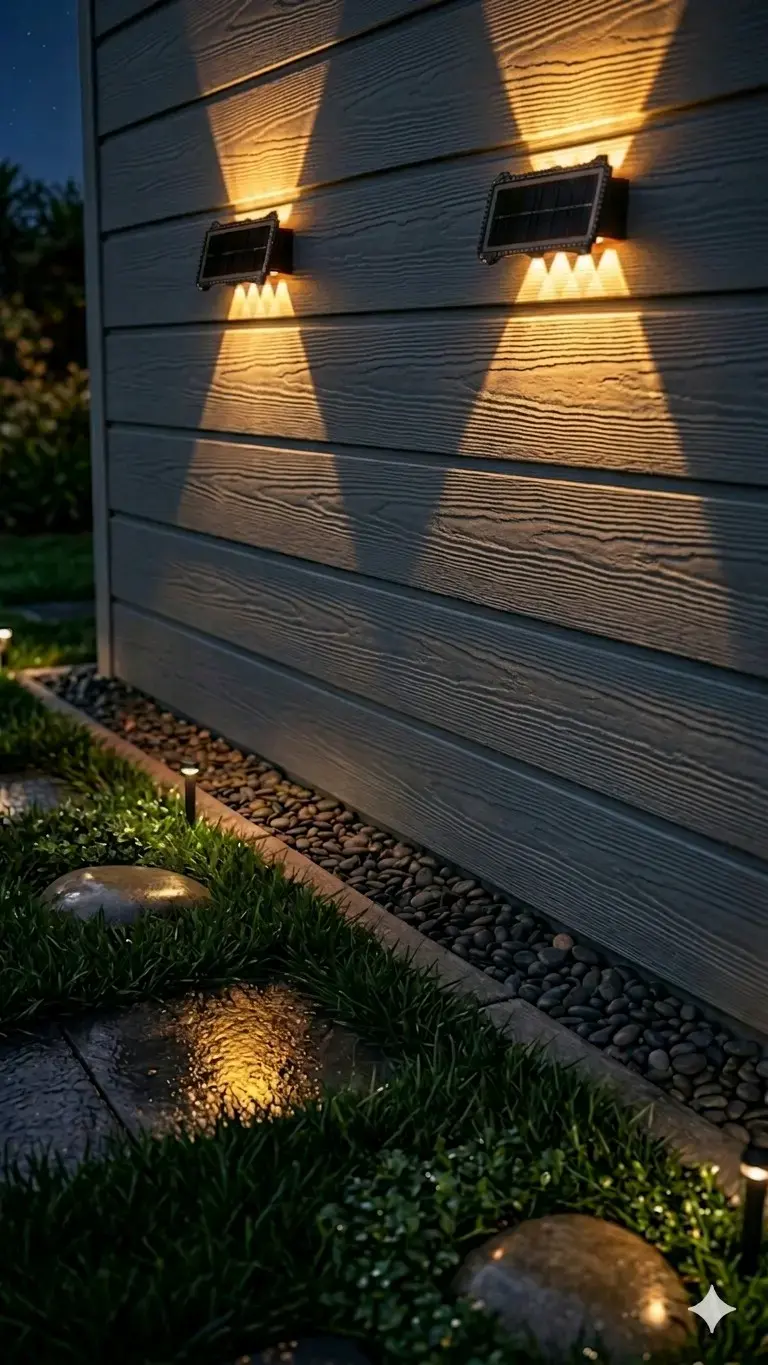 Luces solares para exteriores aplique - 3