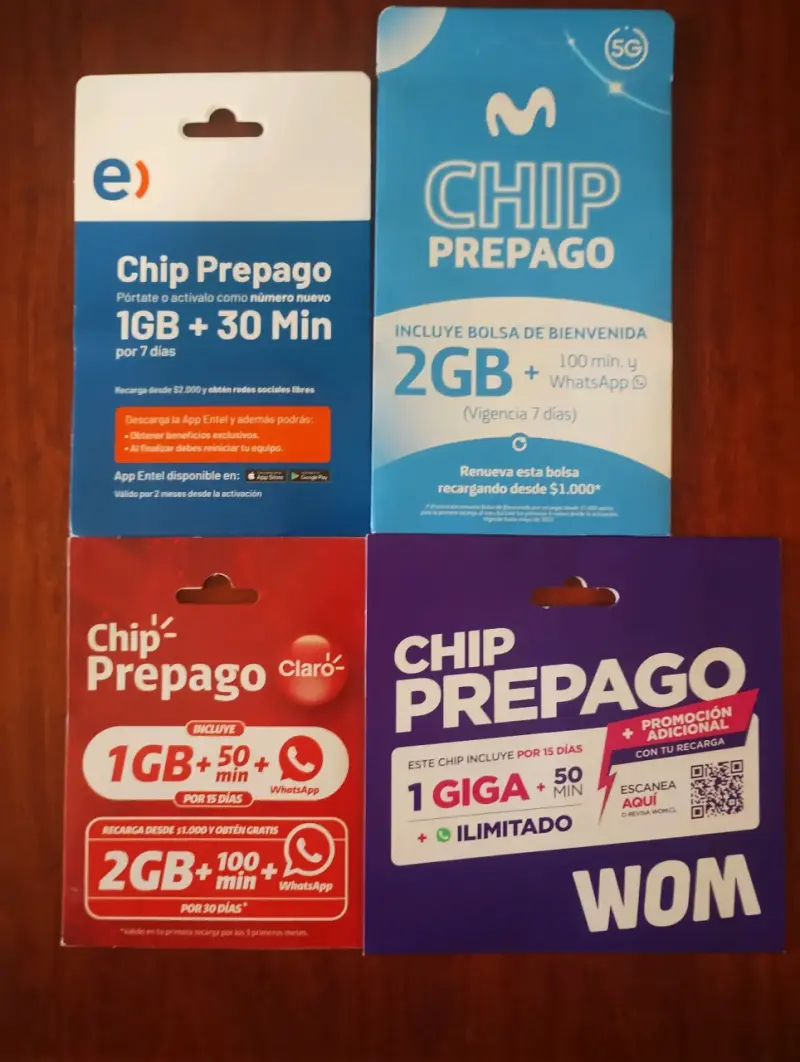 Chips prepagos packs - 1