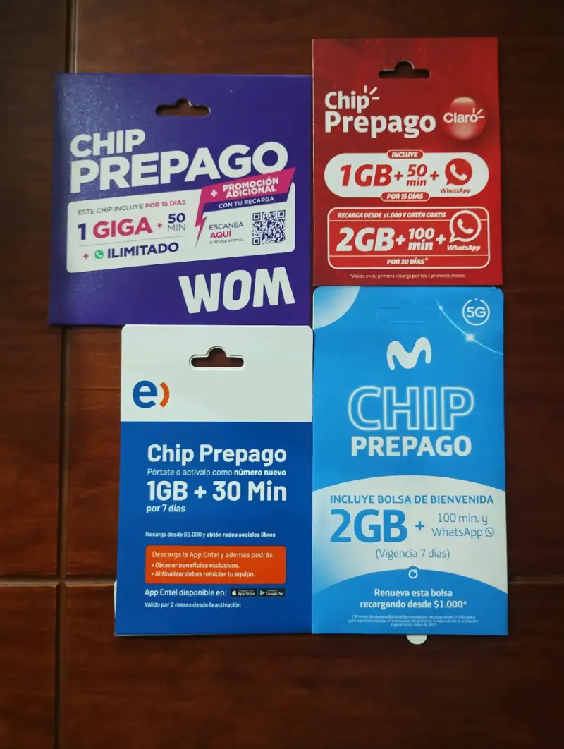 Chips prepagos packs - 4