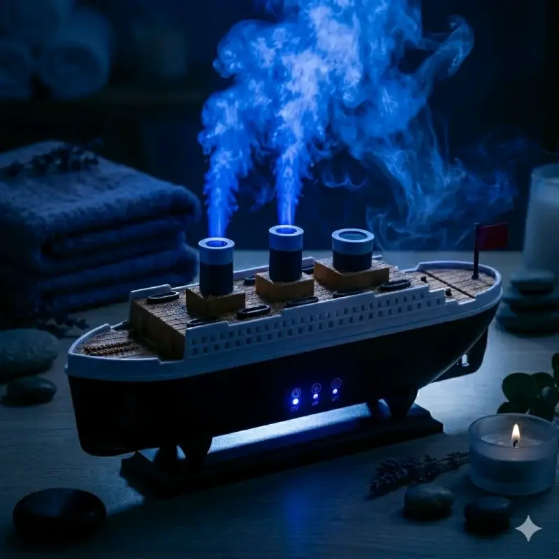 Humidificador barco decorativo 250ml
