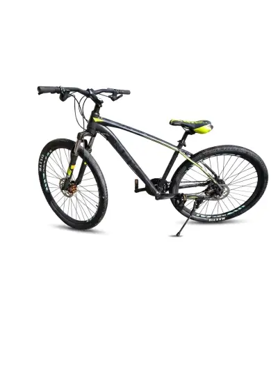 Bicicleta urbana negro y verde - miniatura 2