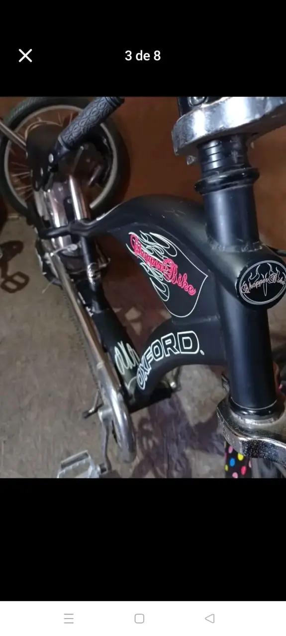 Bicicleta estilo retro negra - 3