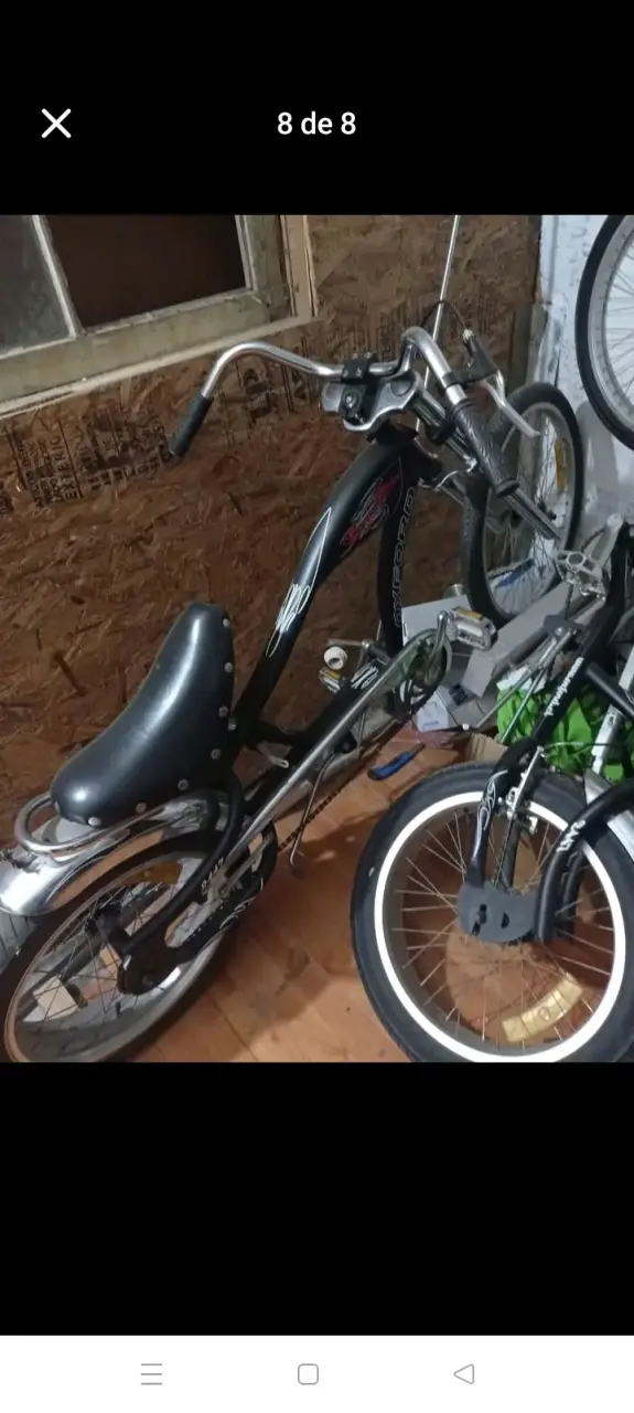 Bicicleta estilo retro negra - 5