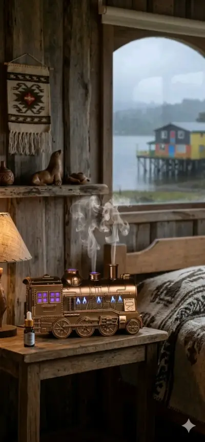 Humidificador de aroma tren vintage - miniatura 1