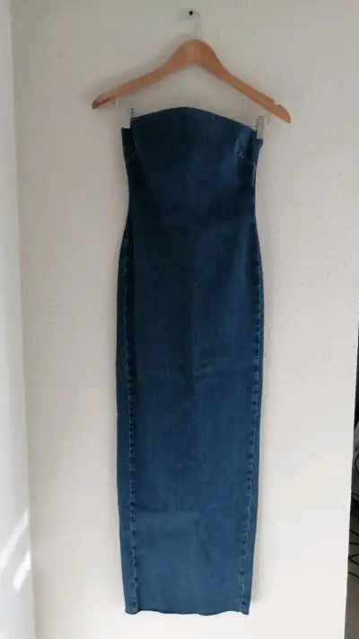 Vestido de mezclilla largo - miniatura 1