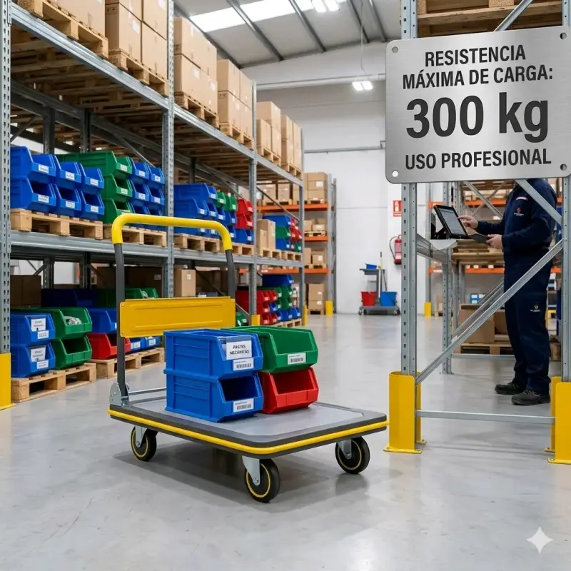 Carro plegable de acero premiun 300 kg