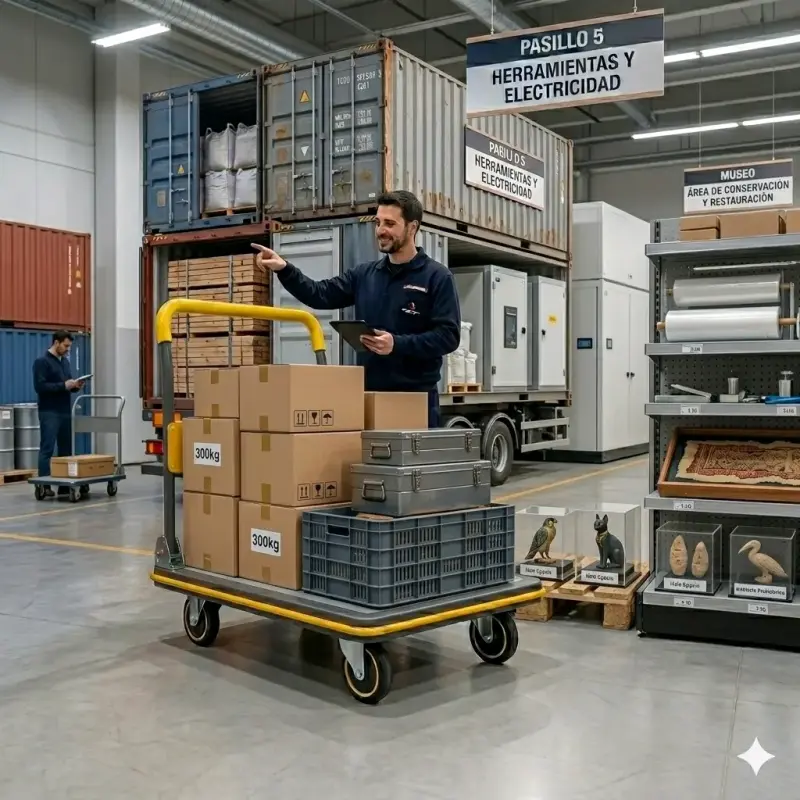 Carro plegable de acero premiun 300 kg - 2