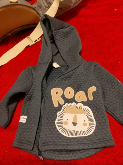 Polerón niño azul "Roar" 6 meses - miniatura 1