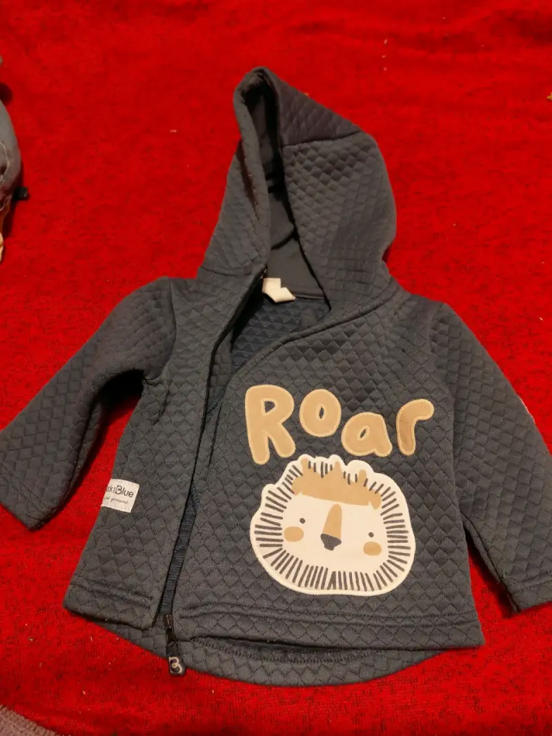 Polerón niño azul "Roar" 6 meses - 2