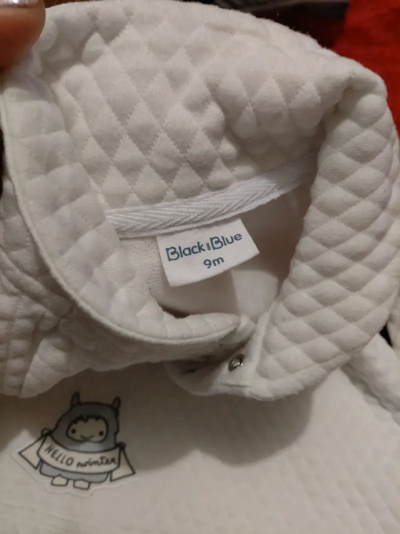 Polerón blanco infantil 9 meses - 2