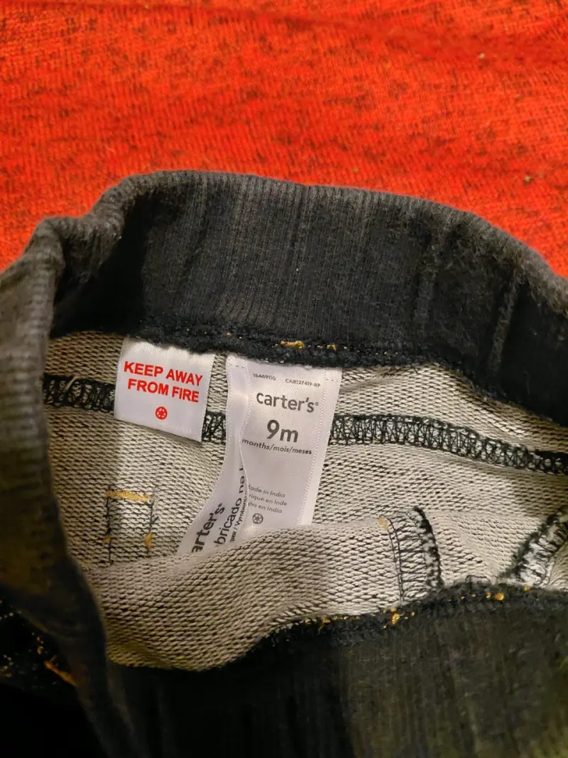 Pantalón jeans elasticado de bebé 9 meses - 4