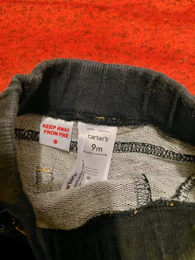 Pantalón jeans elasticado de bebé 9 meses - miniatura 4