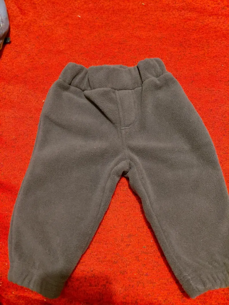 Pantalón polar para bebé gris 6 a 9 meses