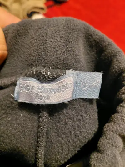 Pantalón polar para bebé gris 6 a 9 meses - miniatura 2