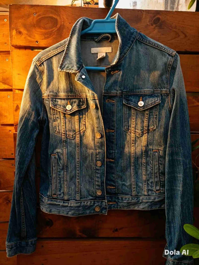 Chaqueta de mezclilla azul - 1
