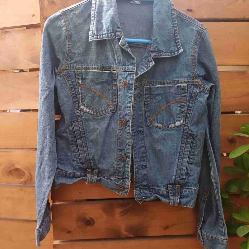 Chaqueta de mezclilla azul - 3