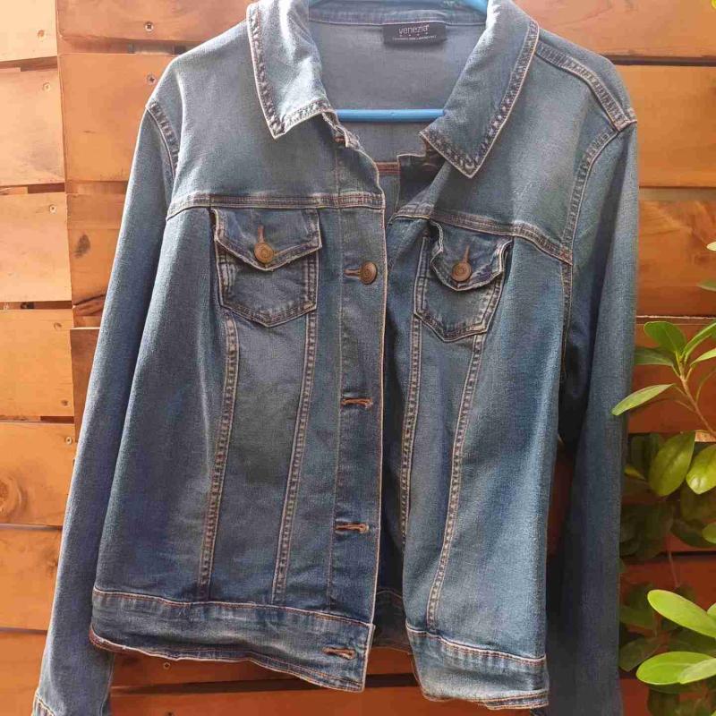 Chaqueta de mezclilla azul - 5