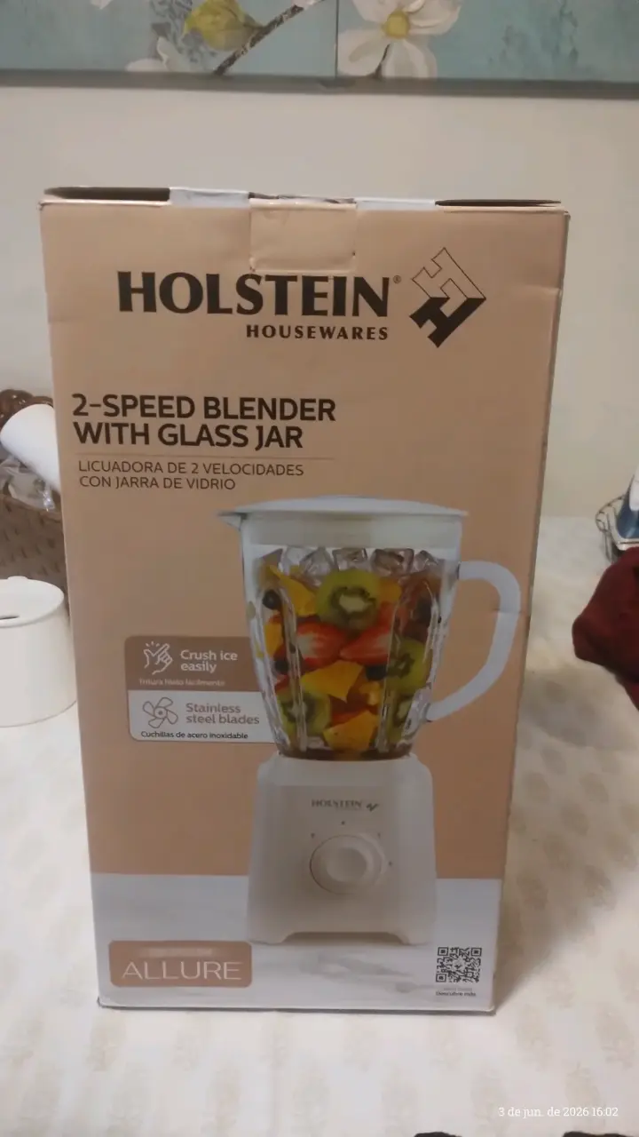Licuadora Holstein 2 velocidades