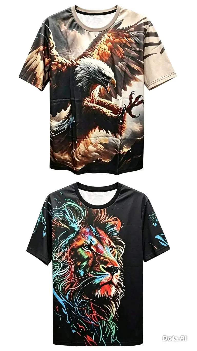Poleras Estampadas Ambos Lados - 1