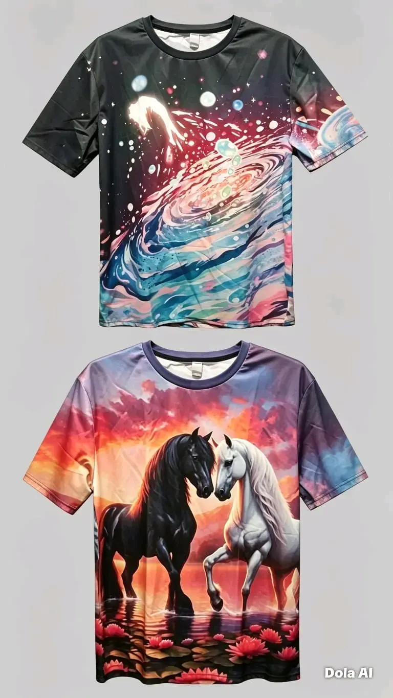 Poleras Estampadas Ambos Lados - 2