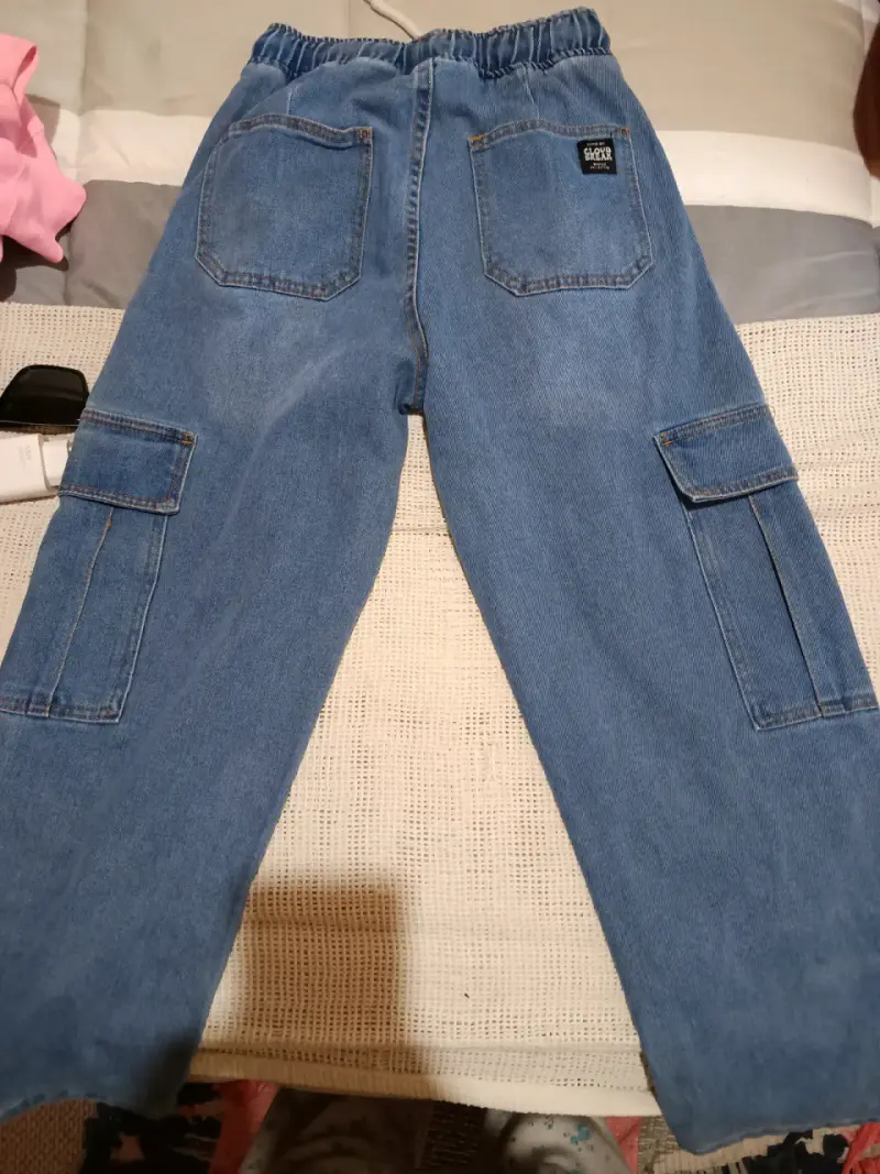 Pantalones cargo de mezclilla - 2