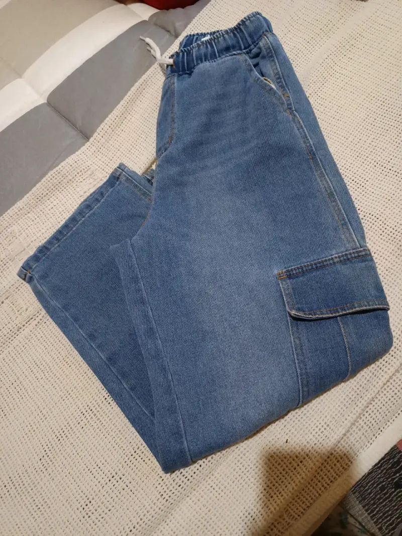 Pantalones cargo de mezclilla - 3