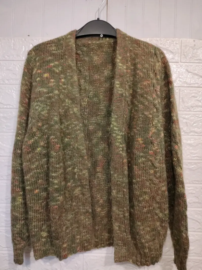 Cardigan de lana multicolor - 4