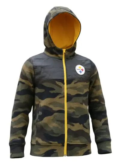 Chaqueta camuflada con capucha Steelers - miniatura 1