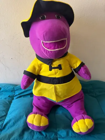 Peluche BARNEY BOMBERO - miniatura 2