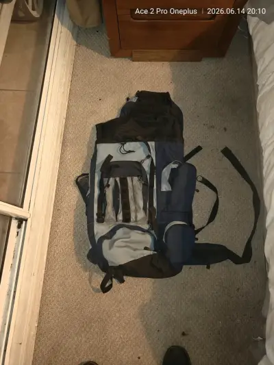 Mochila trekking naranja grande - miniatura 2
