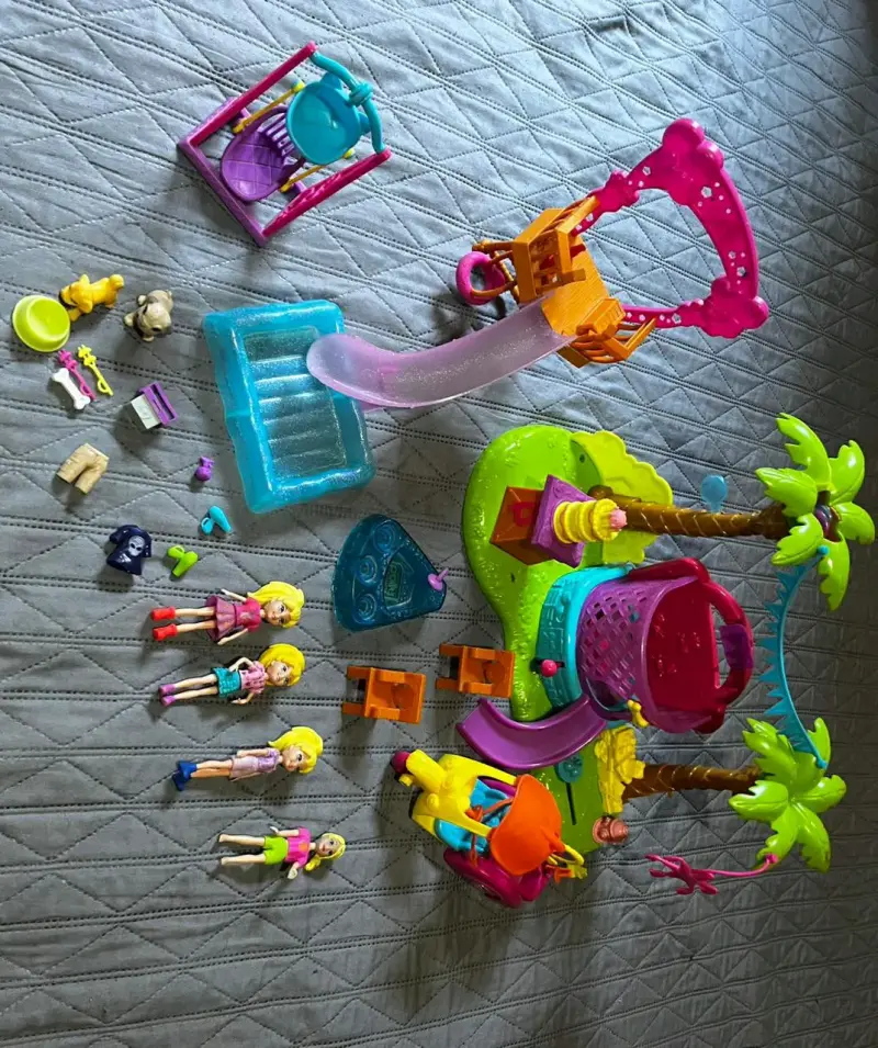 Set de juego de muñecas Polly pocket
