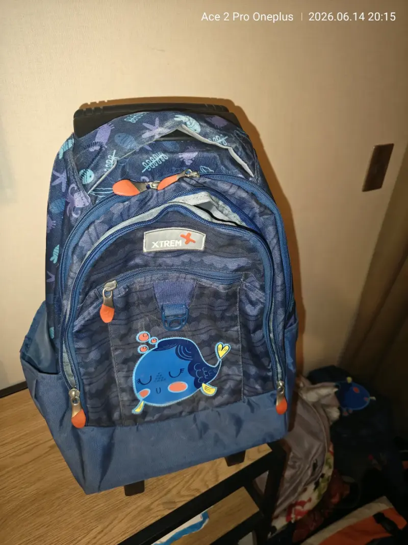 Mochila escolar Xtrem azul